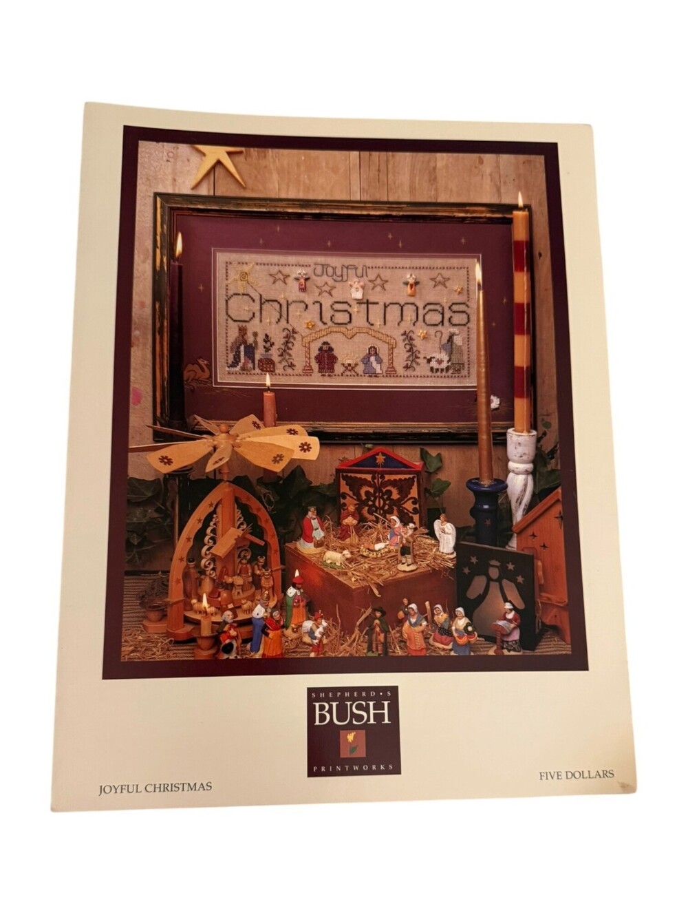 Joyful Christmas Cross Stitch Pattern Book